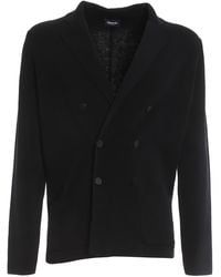 Drumohr - Cotton Double-Breasted Blazer - Lyst