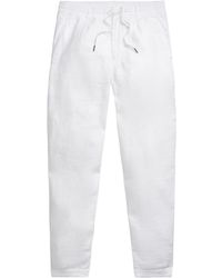 Polo Ralph Lauren - Lateef Linen Slim Tapered-Fit Trousers - Lyst