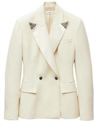 Versace - Embroidered Stretch Wool Blazer - Lyst
