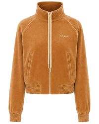 Chloé - Smoked Ochre Zip Sweatshirt - Lyst