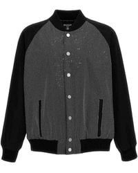 Balmain - Rhinestone Bomber Jacket - Lyst