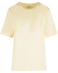 KHAITE - Allen Silk T-Shirt - Lyst