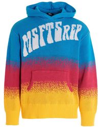 Msftsrep - Logo Intarsia Hooded Sweater - Lyst