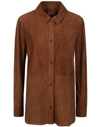 DESA NINETEENSEVENTYTWO - Shirt Style Leather Jacket - Lyst