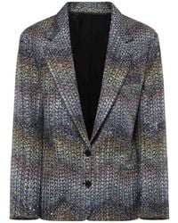 Missoni - Single-Breasted Lam Viscose Blazer - Lyst