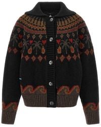 Alanui - Sweet Winter Virgin Wool Cardigan - Lyst