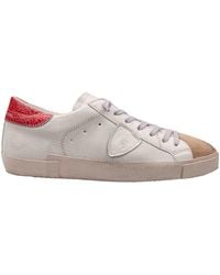 Philippe Model - Leather And Suede Sneakers - Lyst