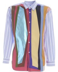Comme des Garçons - Striped Multicolor Shirt - Lyst