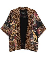 Etro - Silk Printed Kimono Jacket - Lyst