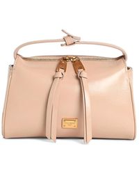 Dolce & Gabbana - Vittoria Leather Handbag Nude - Lyst