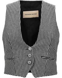 Alexandre Vauthier - Houndstooth Waistcoat - Lyst