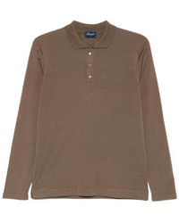 Drumohr - Long Sleeve Polo - Lyst