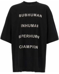 Rick Owens - Tommy Quote Oversized T - Lyst