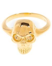 McQueen - Skull Ring - Lyst