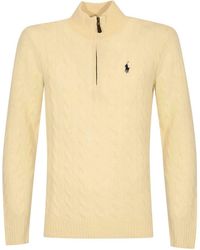 Polo Ralph Lauren - Wool And Cashmere Turtleneck With Zip - Lyst
