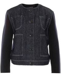 Fabiana Filippi - Denim And Jacket With Frontal Buttons - Lyst