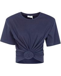 Magda Butrym - Twist Cropped T-Shirt - Lyst