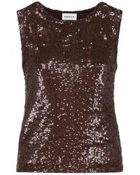 P.A.R.O.S.H. - Top With Sequins - Lyst