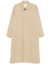 DUNST - Button-Front Coat With Collar - Lyst