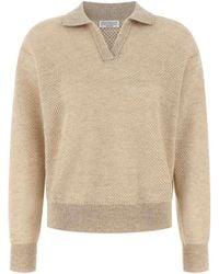 Brunello Cucinelli - Waffle Processing Polo Shirt - Lyst