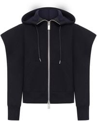 Sacai - Cotton Blend Hoodie - Lyst