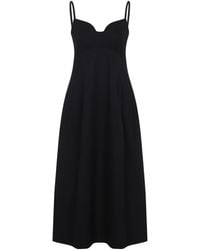 Co. - Bustier Cut Midi Dress - Lyst