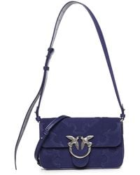 Pinko - Mini Love Bag One Slouchy Suede Shoulder Bag - Lyst