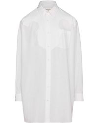Maison Margiela - Cotton-poplin Mini Shirtdress - Lyst