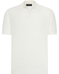 Nome - Short-Sleeved Silk And Cotton Polo Shirt - Lyst