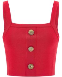Balmain - Brassiere Top - Lyst