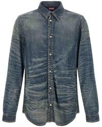 DIESEL - D-Synar-Fsj4 Cotton Shirt - Lyst