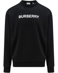 Burberry - Cotton Sweatshirt With Frontal Logo - Lyst