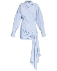The Attico - Short Striped Dress - Lyst
