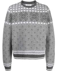 Thom Browne - Patterned Intarsia-knit Wool Sweater - Lyst