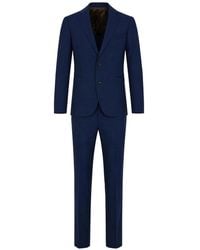 Paolo Tonali - Single-Breasted Virgin Wool Drop 4 Short Suit - Lyst