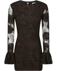 ROTATE BIRGER CHRISTENSEN - 3D Flower Ls Mini Dress - Lyst