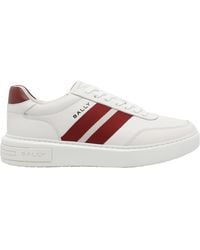 Bally - Logo Printed Lace-Up Sneakers - Lyst