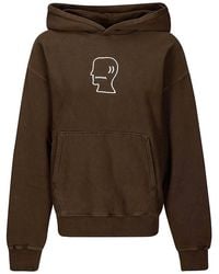 Brain Dead - 3D Embroidered Logohead Garment Dyed Hoodie - Lyst