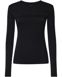 Courreges - Long-Sleeved Cotton T-Shirt - Lyst