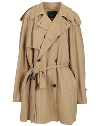 Balenciaga - Cropped Trench Coat - Lyst
