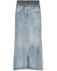 Maison Margiela - Denim Skirt Anonimity Of The Lininh - Lyst