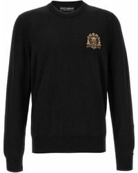 Dolce & Gabbana - Coat Of Arms Sweater - Lyst
