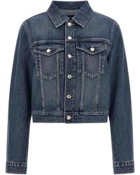7 For All Mankind - Darted Shrunken' Jacket - Lyst