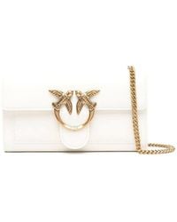 Pinko - Love One Leather Crossbody Bag - Lyst