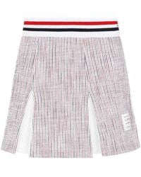 Thom Browne - Mini Box Pleated Skirt - Lyst