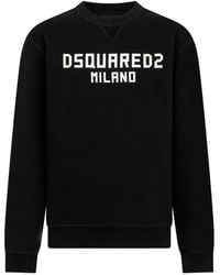 DSquared² - Cotton Crew-Neck Sweatshirt - Lyst