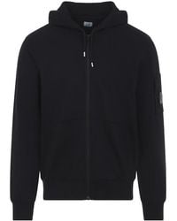 C.P. Company - Adjustable Hood Full Zip Sweatshirt - Lyst