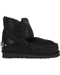 Mou - Eskimo 18 Rhinestone Logo Booties - Lyst