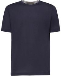 Eleventy - Cotton T-Shirt - Lyst