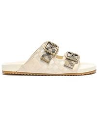 Burberry - Urchin Check Sandals - Lyst